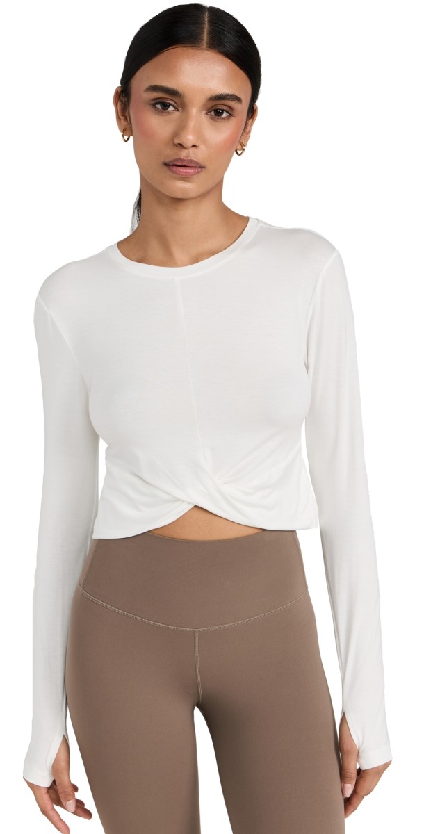 Splits59 Daisy Long Sleeve Jersey Tee White