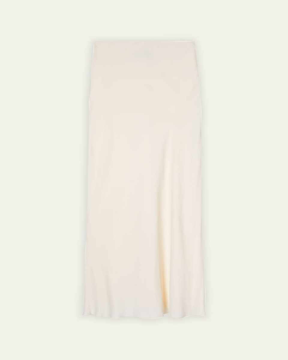 Long Satin Skirt