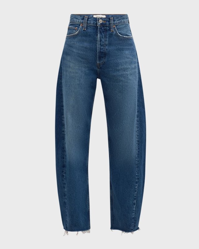 Luna High-Rise Curved Tapered Jeans