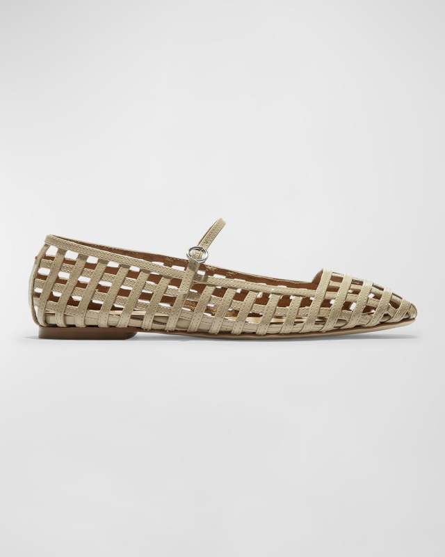 Uma Caged Mary Jane Ballerina Flats