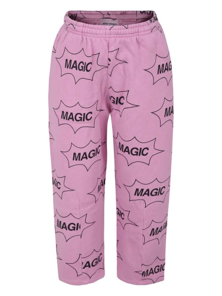 graphic-print trousers