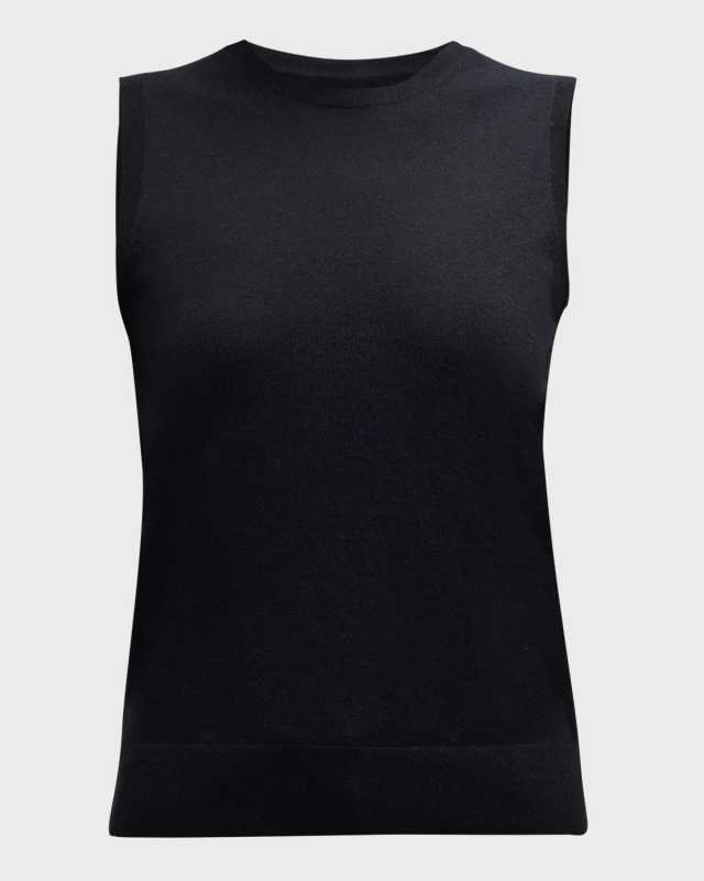Superfine Cashmere Sleeveless Shell