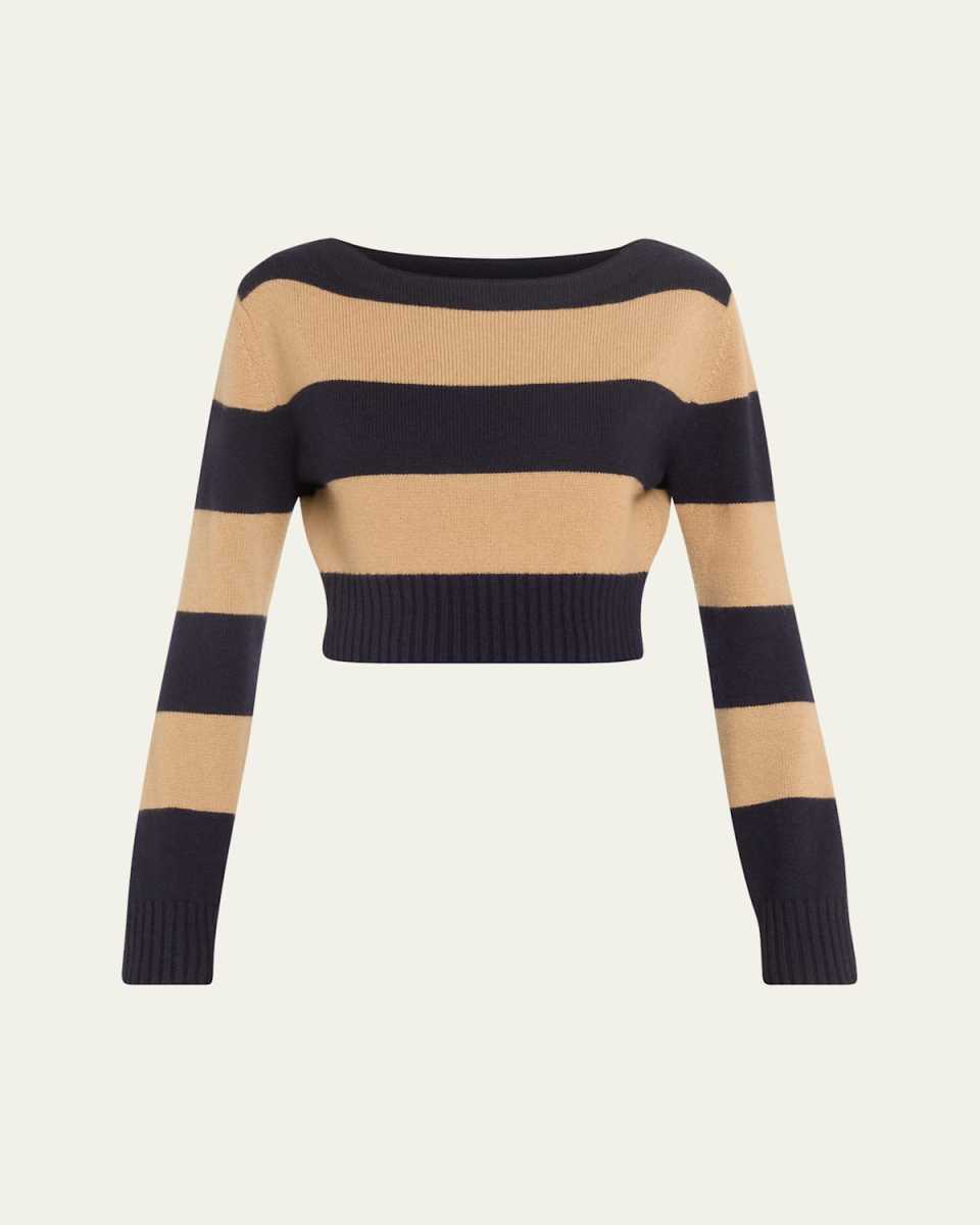 Angri Striped Wool Cashmere Sweater