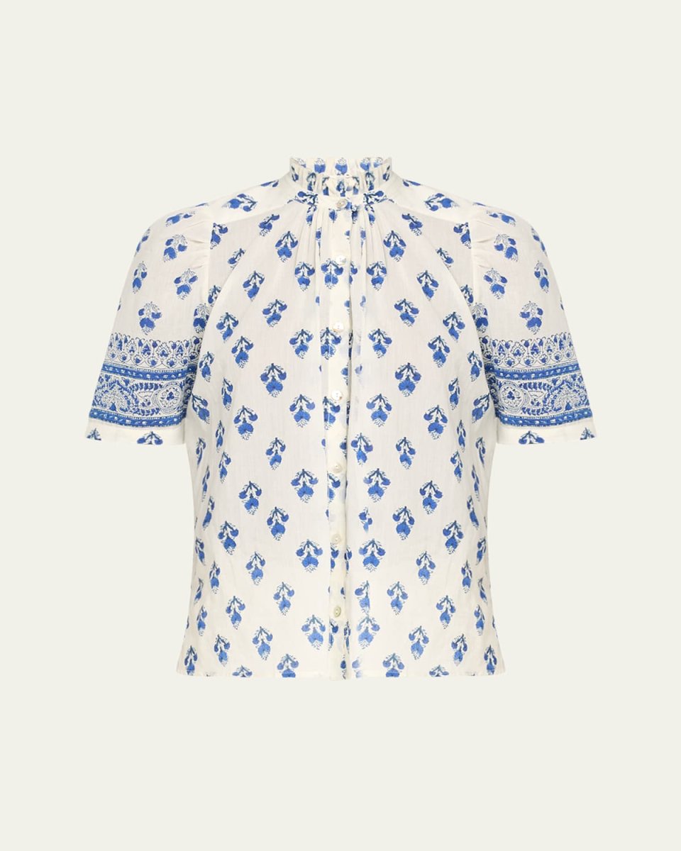 Winnie Indigo Bhutti Shirt