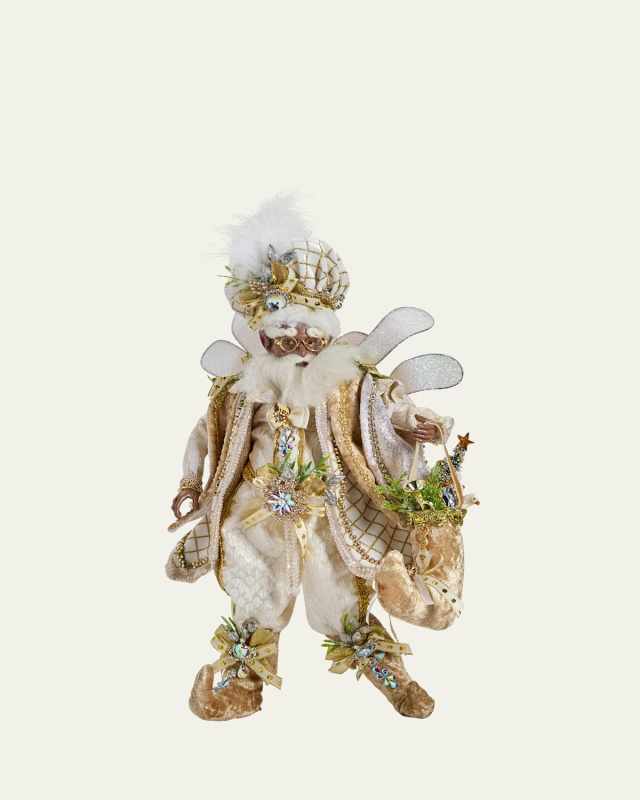 Black White Christmas Medium Fairy