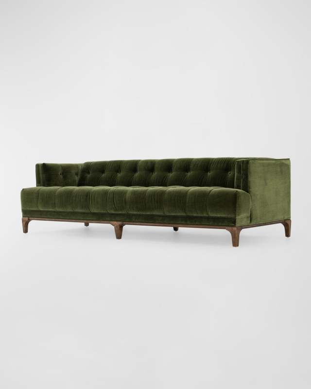 Dylan Velvet Sofa, 91"