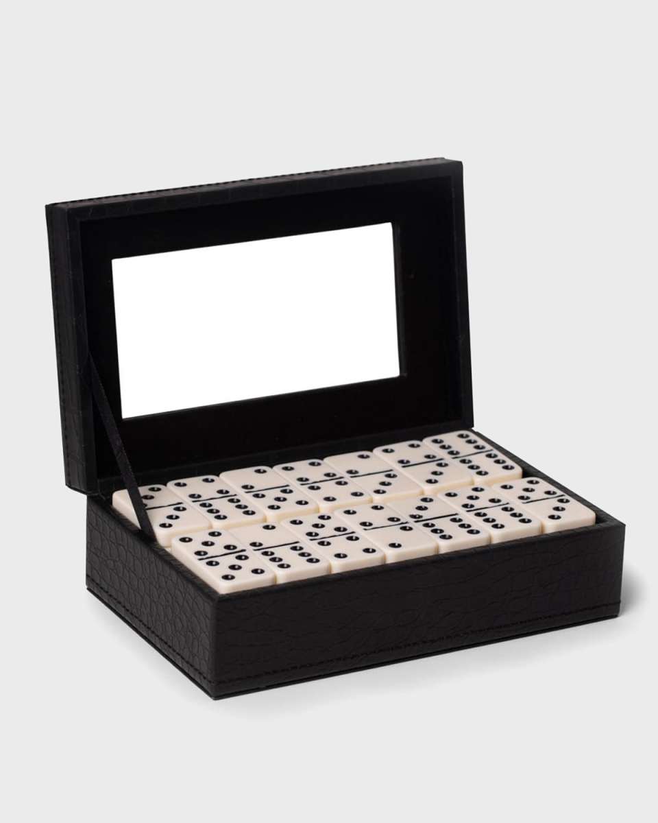 Jaden Domino Set in Leather Box