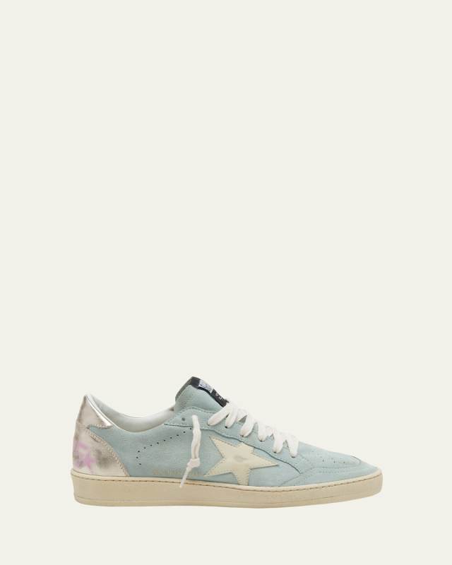 Ballstar Mixed Leather Low-Top Sneakers