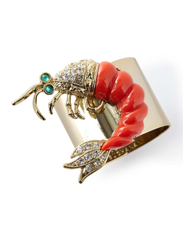 Shrimp Napkin Rings, Set of 2