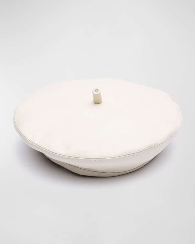 Carter Leather Beret Hat