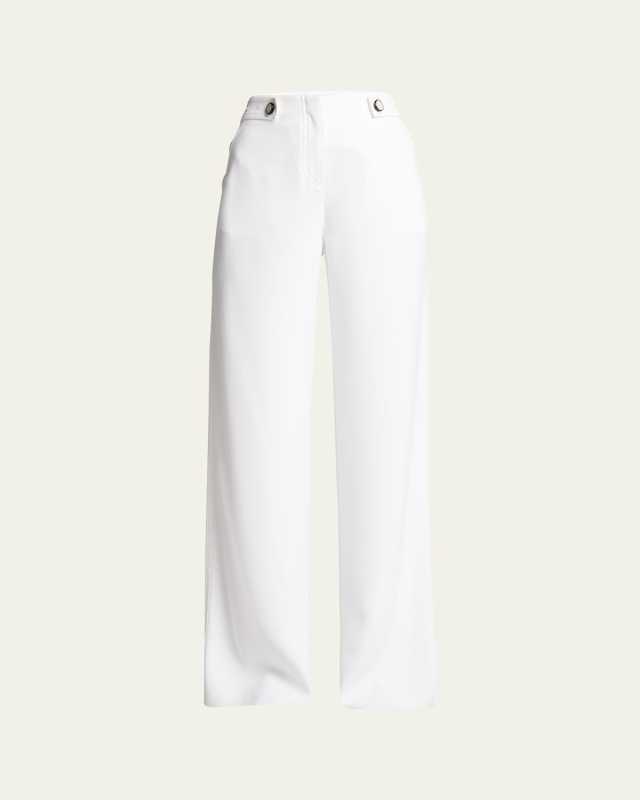 Cady Straight-Leg Trousers