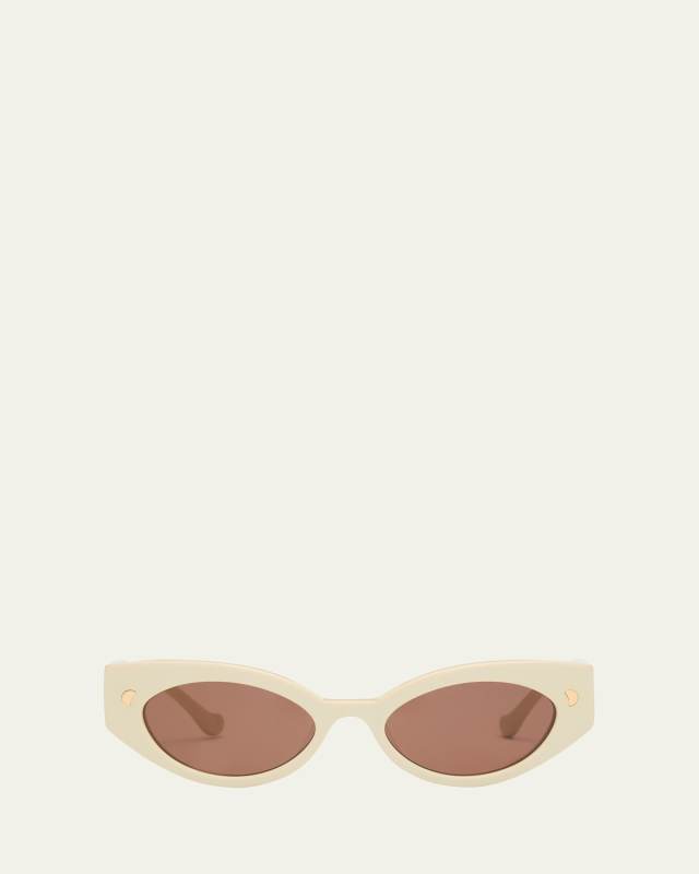 Azalea Ivory Acetate Cat-Eye Sunglasses
