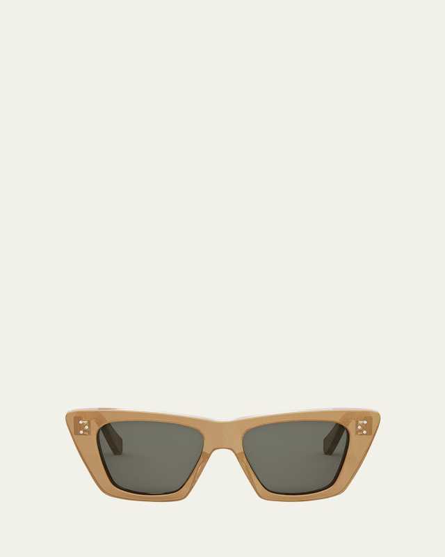 Bold Glittery Acetate Cat-Eye Sunglasses