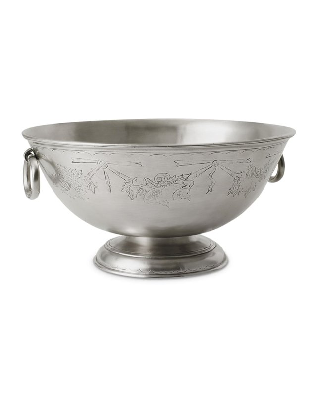 Engraved Deep Footed Bowl