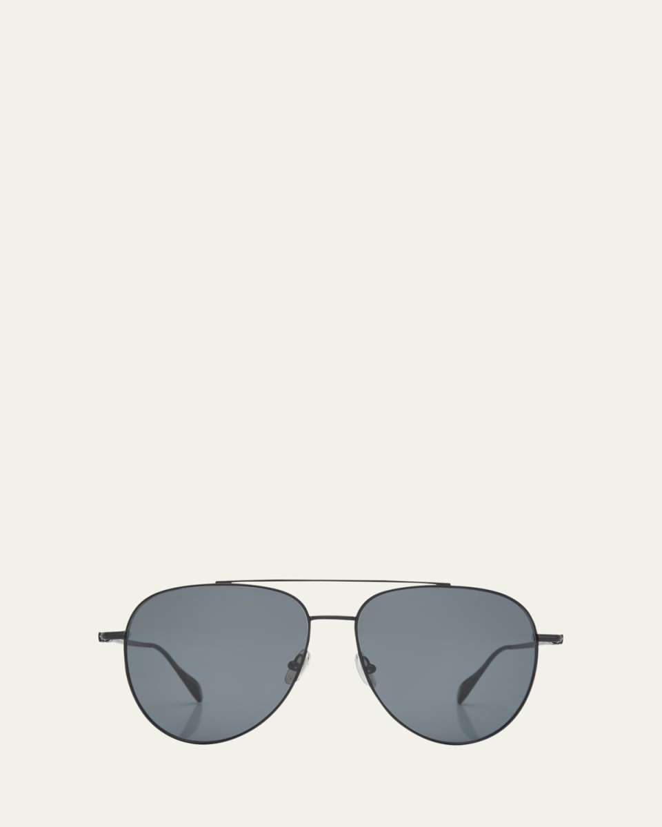 Prisma Oversized Metal Aviator Sunglasses