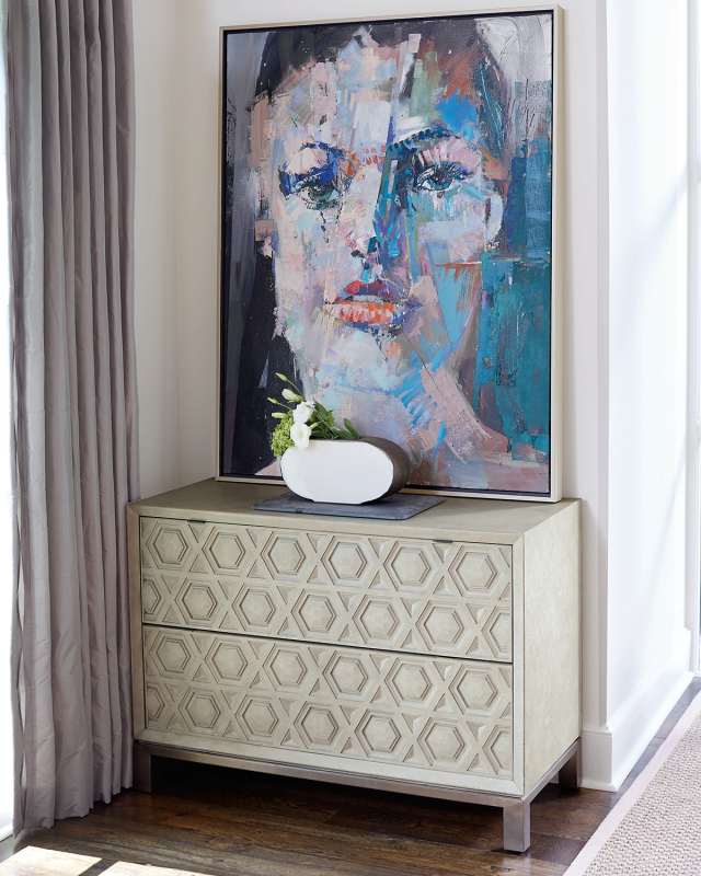 Santa Barbara Geometric Two-Drawer Chest
