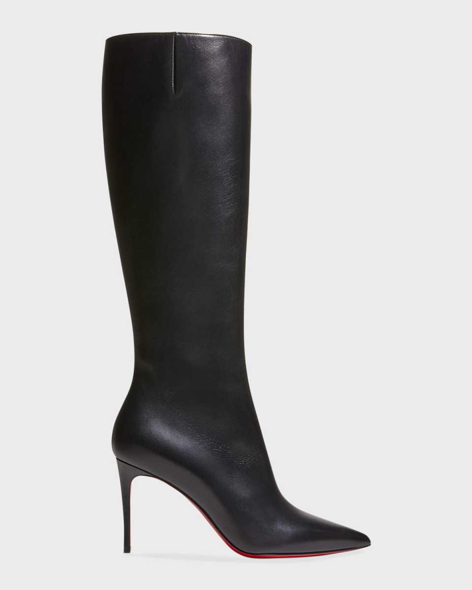 Kate Calfskin Red Sole Stiletto Knee Boots