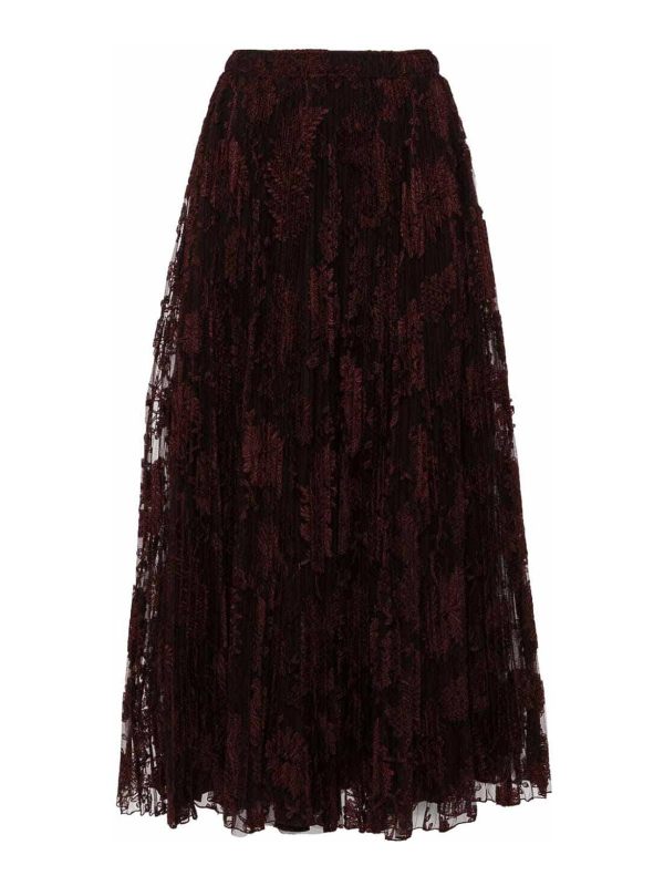 Ermanno Scervino Jupe Midi - Marron Foncé