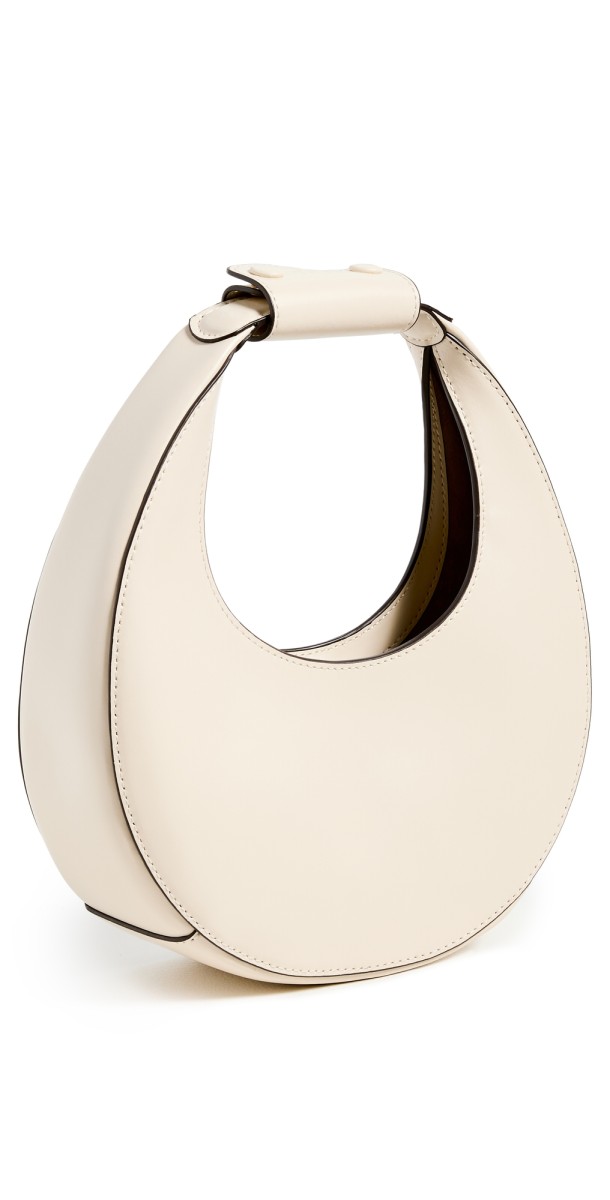 STAUD Mini Moon Bag Cream
