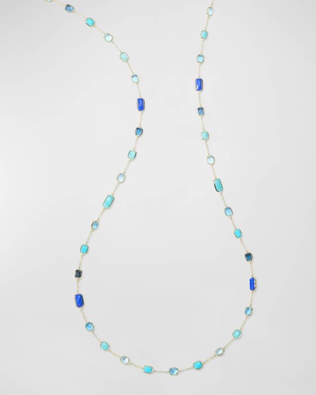 18K Rock Candy Octagon Long Necklace in Waterfall, 34.5"L