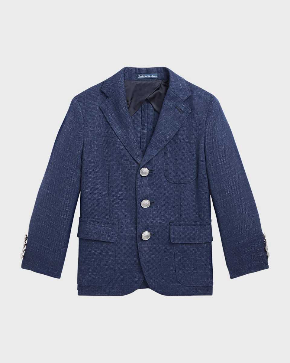 Boy's Performance Twill Sport Jacket, Size 5-7