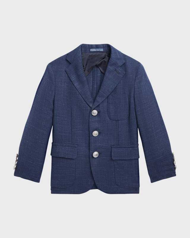 Boy's Performance Twill Sport Jacket, Size 5-7