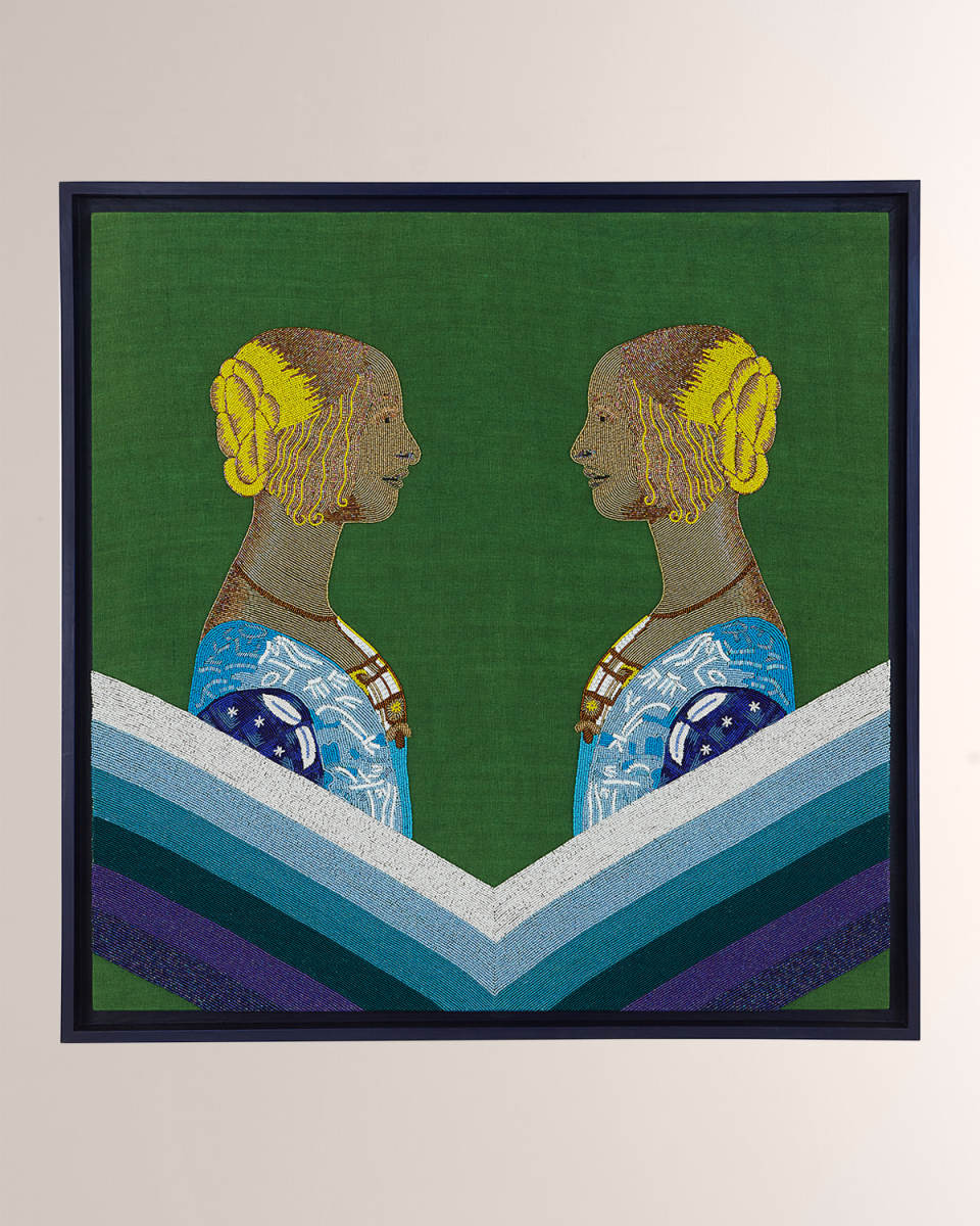 Renaissance Reflection Beaded Wall Art