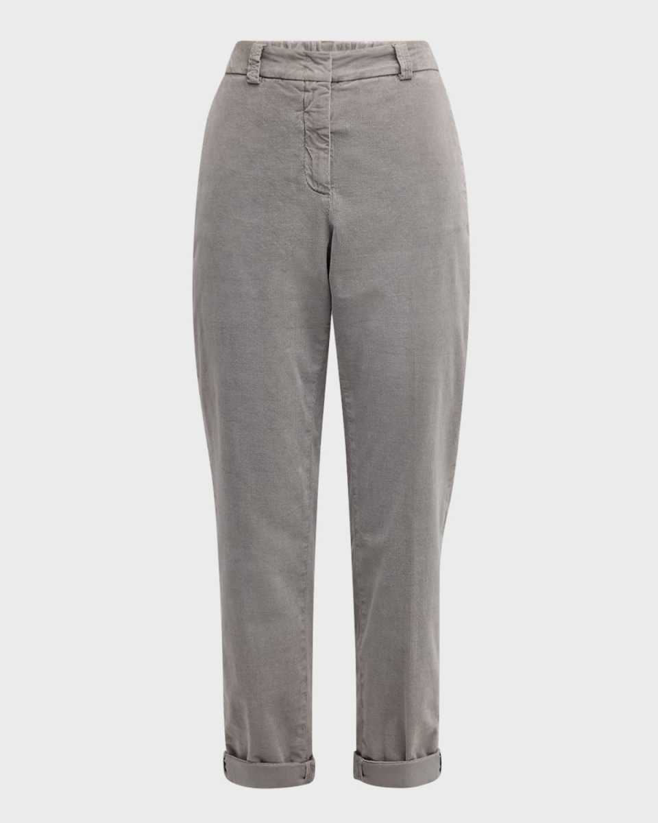 Cropped Corduroy Pants
