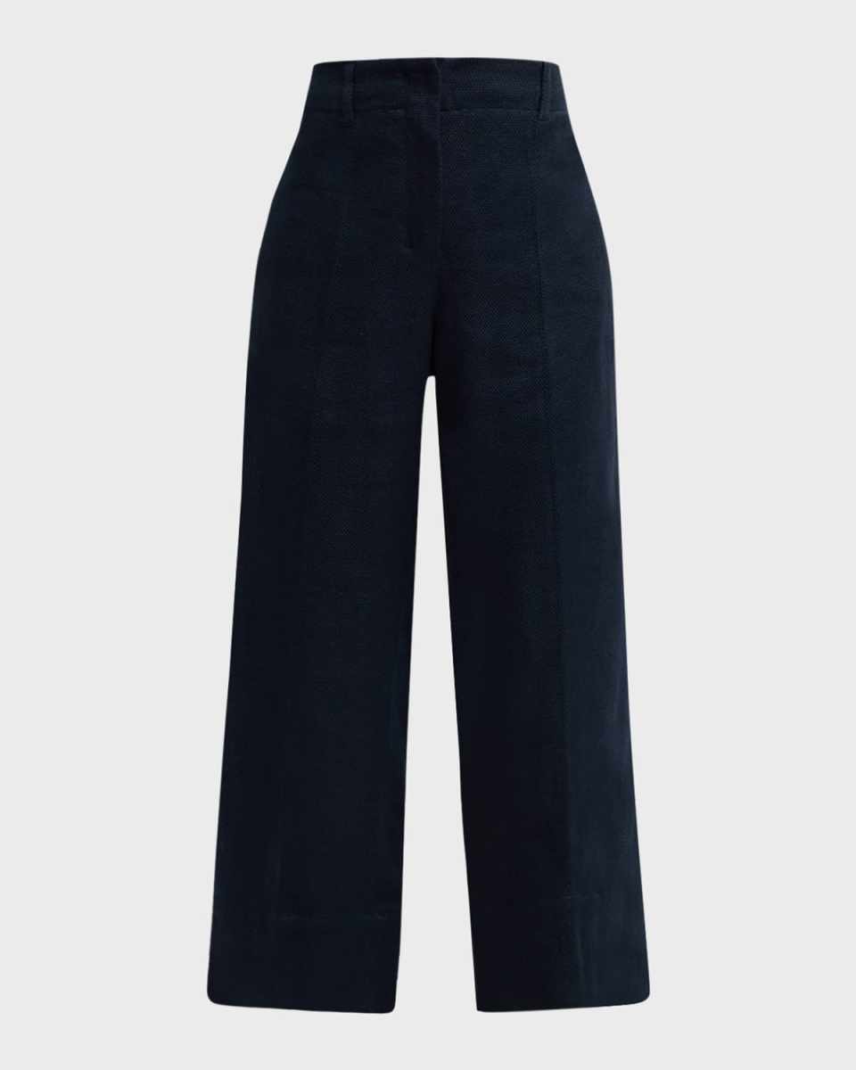 Cadice High-Rise Straight-Leg Ankle Woven Pants