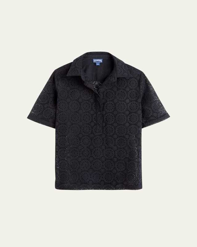 Embroidered Cotton Polo