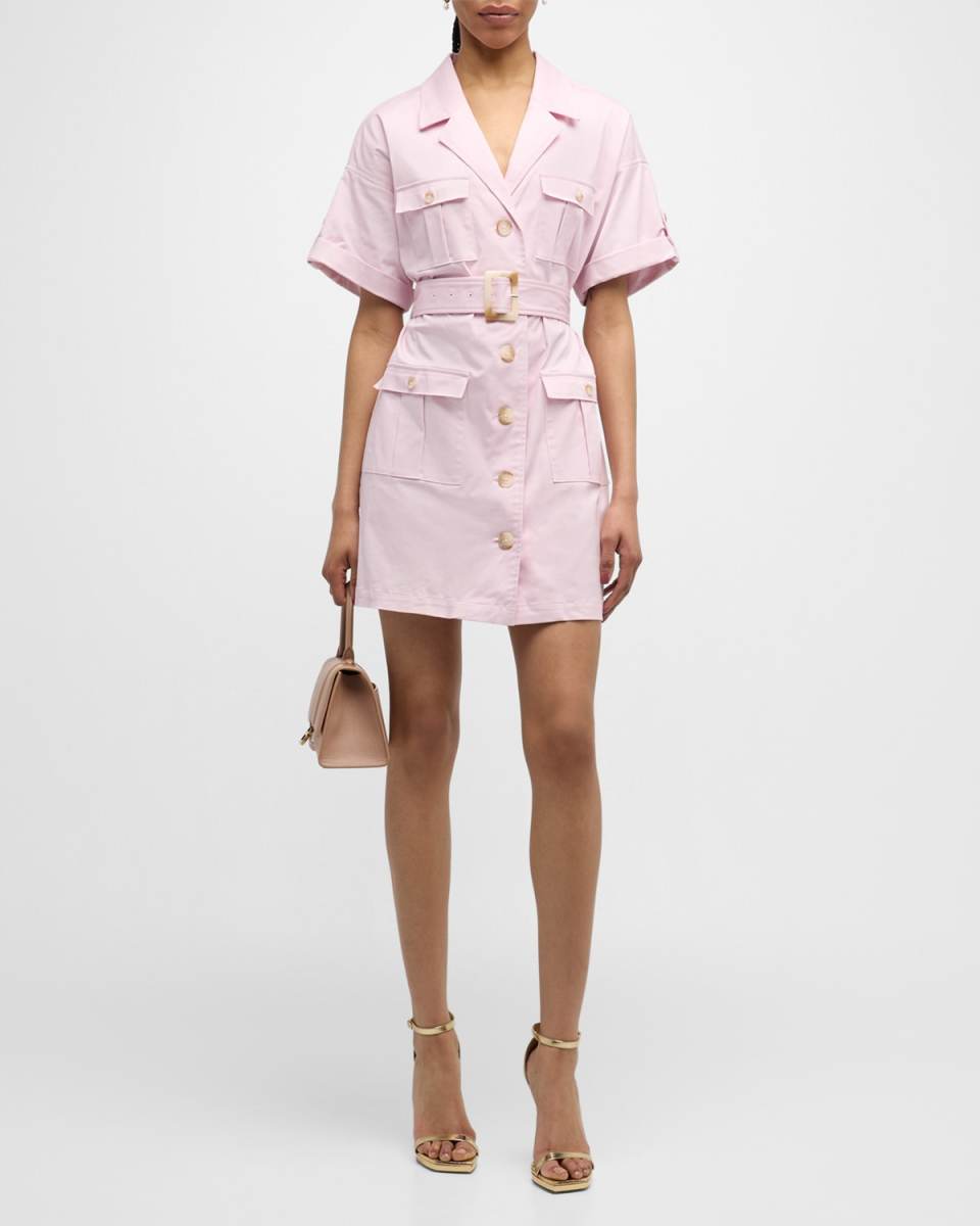 Everest Short-Sleeve Safari Shirtdress