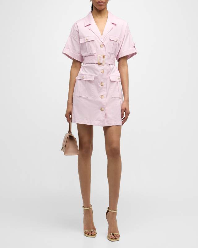 Everest Short-Sleeve Safari Shirtdress