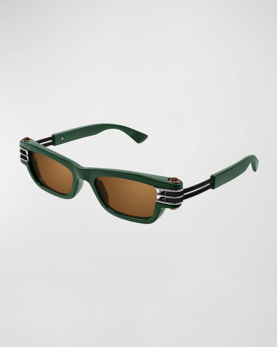 Bolt Hinge Plastic Rectangle Sunglasses
