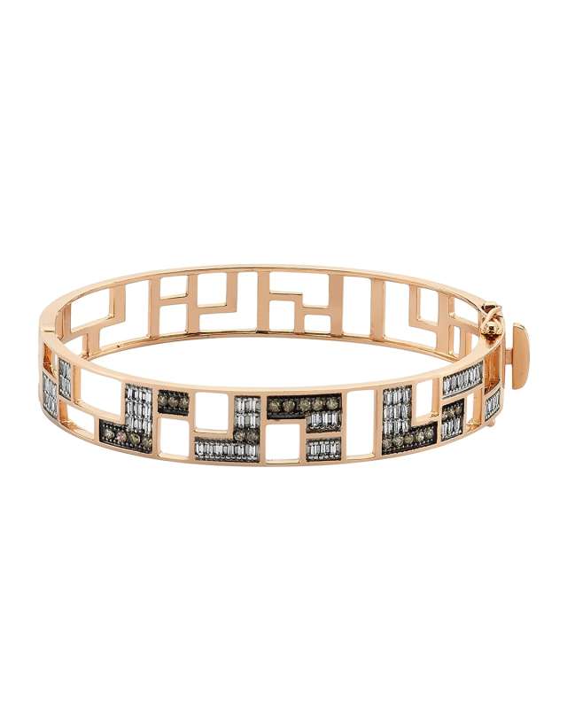 Mondrian Multi-Diamond Hinge Bracelet