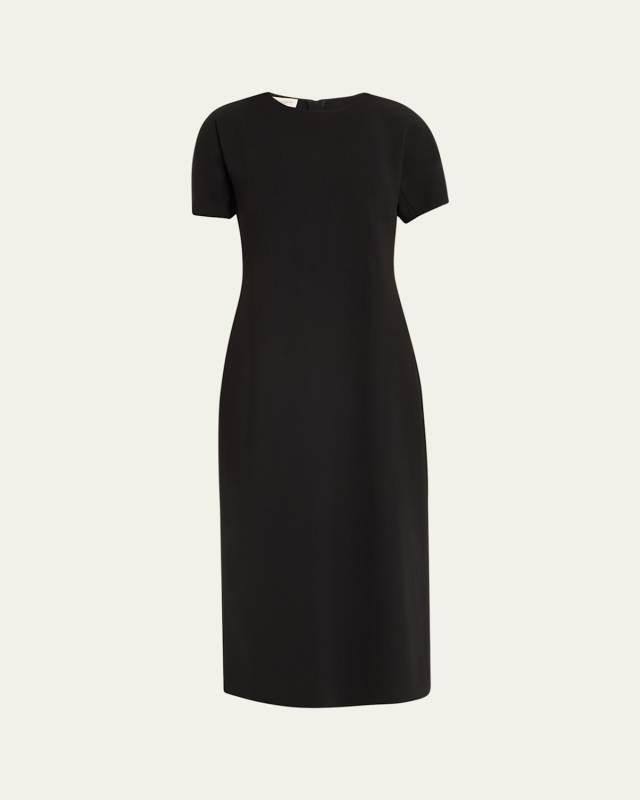 A-Line Wool-Blend Maxi Dress