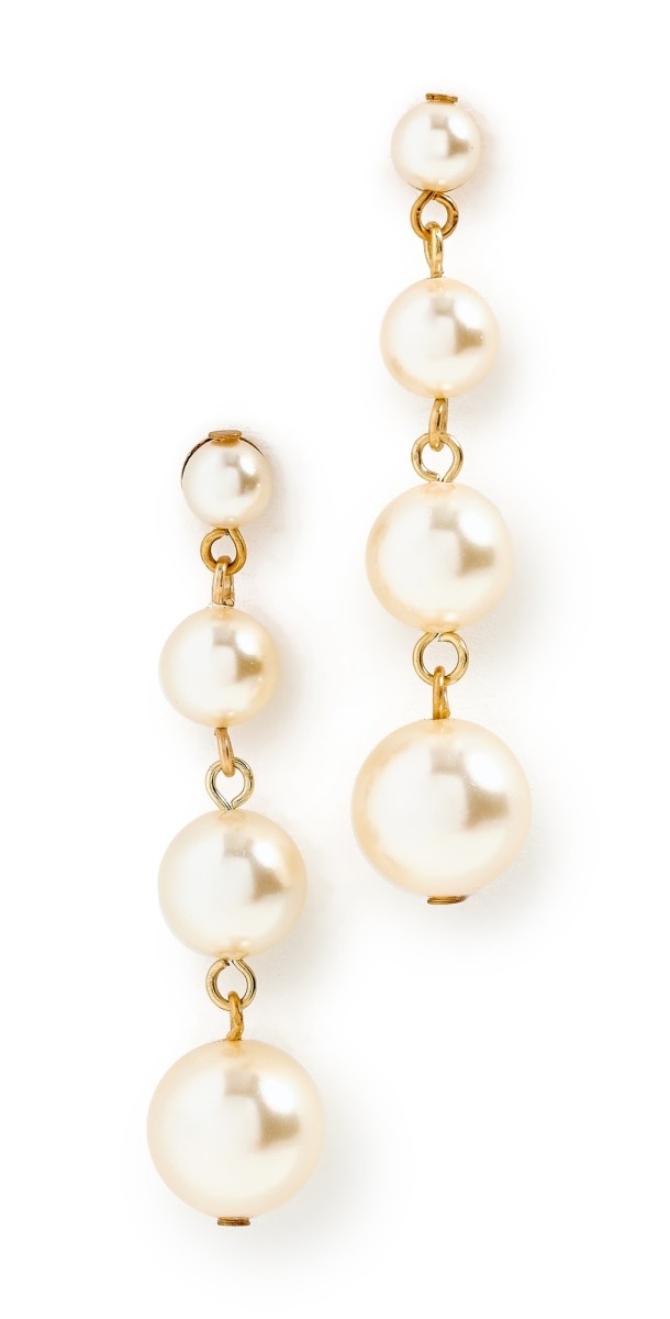 Jennifer Behr Phoebe Earrings Pearl