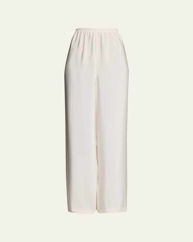 Flared Midweight Crepe Trousers