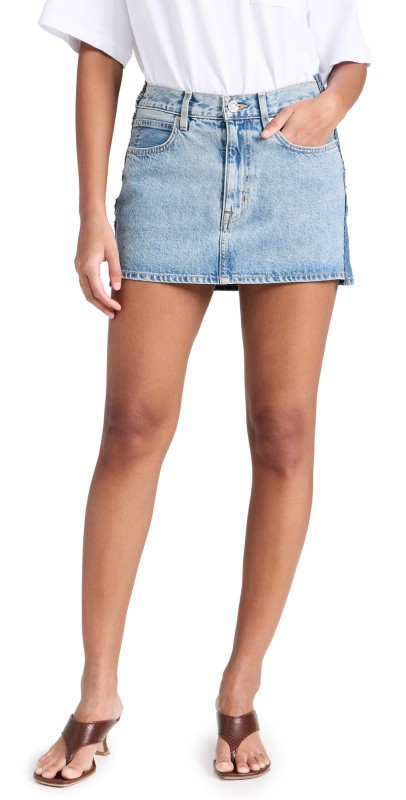 SLVRLAKE Re-Work Mini Skirt Great Divide