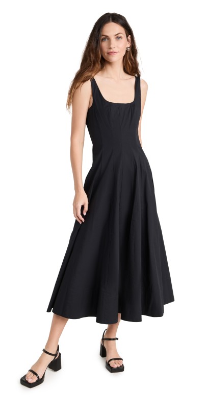 STAUD Wells Dress Black