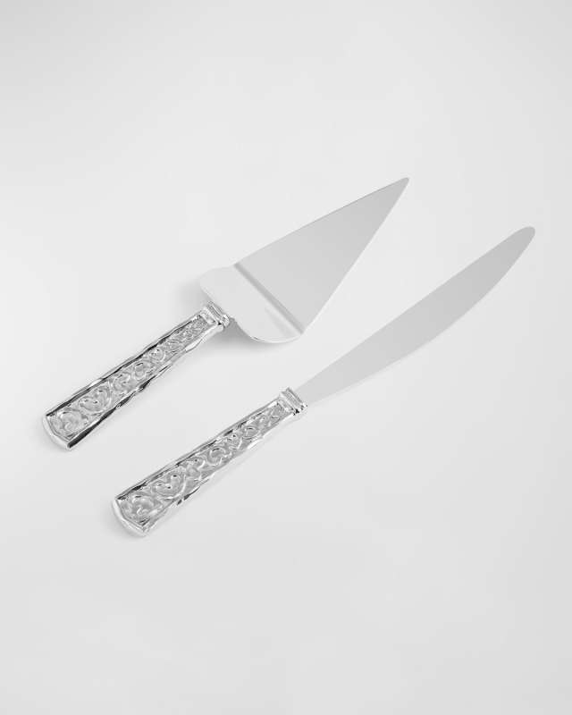 Heart Wedding Cake Knife & Server Set