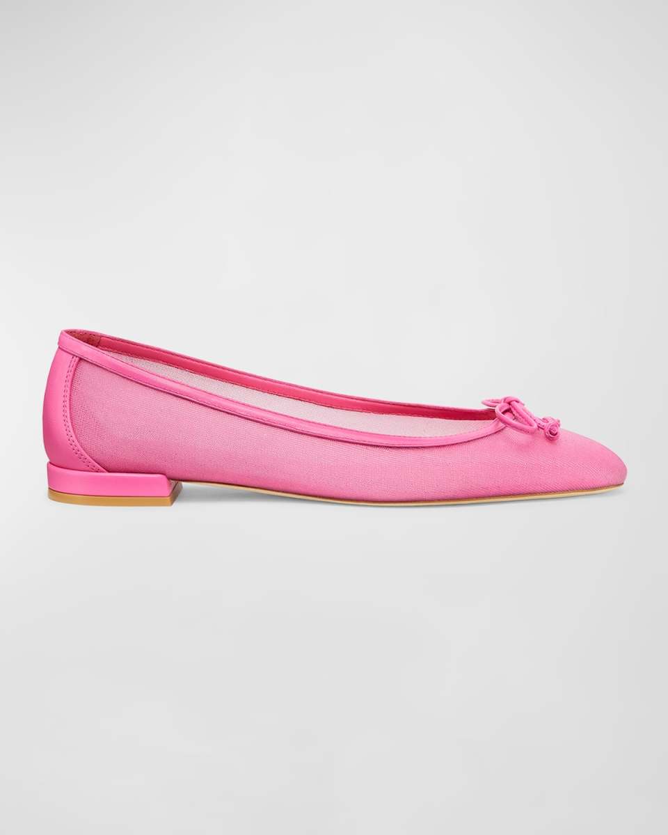 Arabella Mesh Bow Ballerina Flats