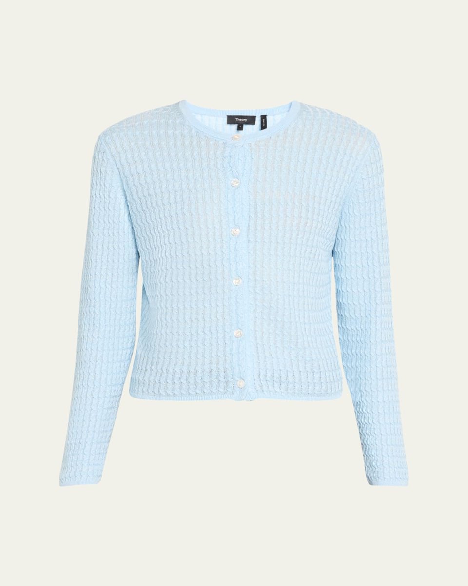 Neo Sag Harbor Linen-Blend Cable-Knit Sweater