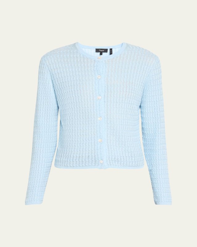 Neo Sag Harbor Linen-Blend Cable-Knit Sweater