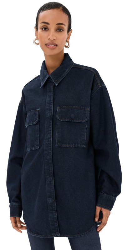 Good American Oversized Shirt Indigo716