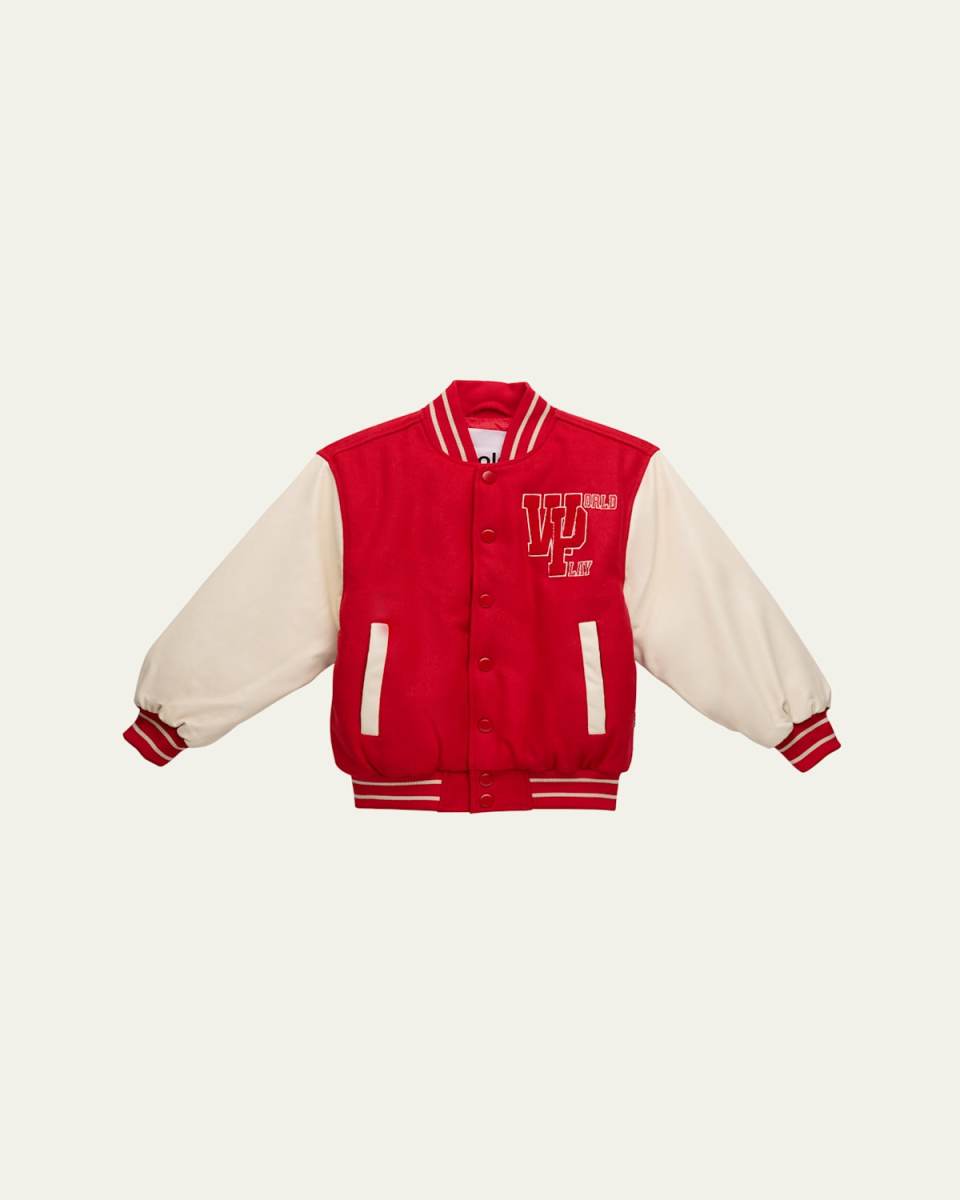 Girl's Hani Varsity Bomber Jacket, Size 8-16