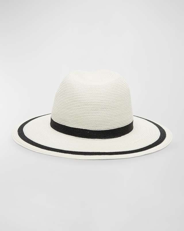 Courtney Two-Tone Hemp Fedora
