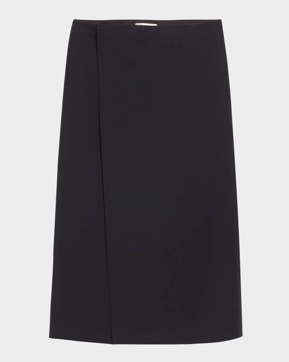 Kavi Virgin Wool Wrap Skirt