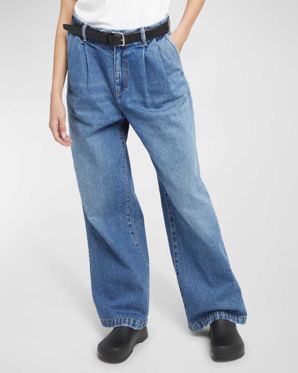 Giorgia Relaxed-Fit Denim Pants