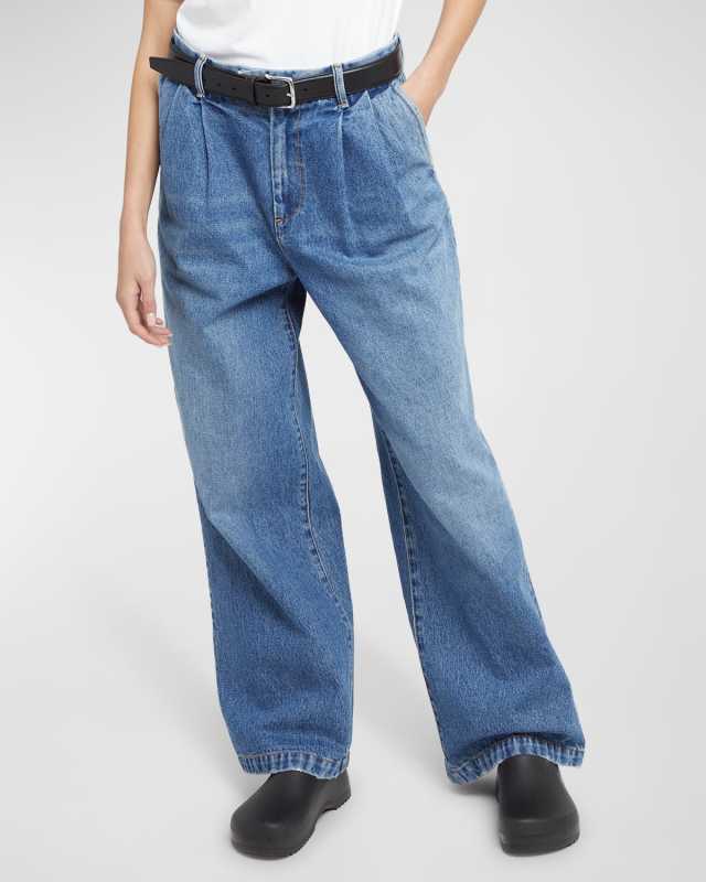 Giorgia Relaxed-Fit Denim Pants