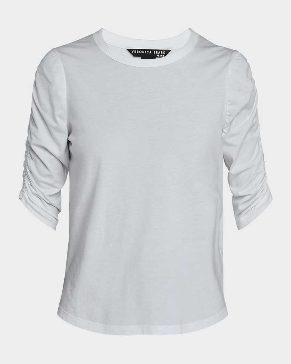 Waldorf Ruched-Sleeve T